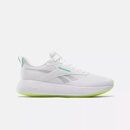 Reebok Unisex DMX Comfort + Sneaker, White/Grey 1/ Digital Lime, 10.5 US Men