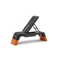 thumbnail image 1 of Reebok Fitness Delta Deck Multipurpose Adjustable Weight Bench Aerobic Strength Training Incline and Decline, Black/Orange, 1 of 10