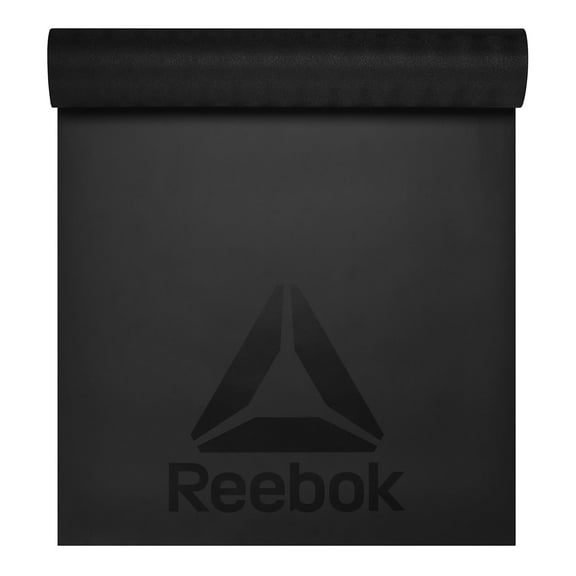 Reebok Delta 5MM Sure-Grip Fitness Mat, Ultimate Grip, Black