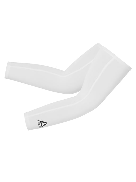 ActivChill Compression Arm Sleeves, S/M - L/XL, White, Cooling, Anti-Slip Silicone, Nylon & Spandex, Unisex, 2 Pack