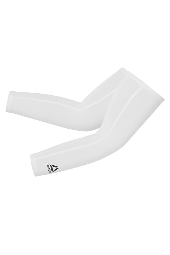 Activchill Compression Arm Sleeves, 2 Pack, White, Small/Medium - Large/Extra Large, Anti-Slip with Cooling Compression Fabric, Unisex Sizing