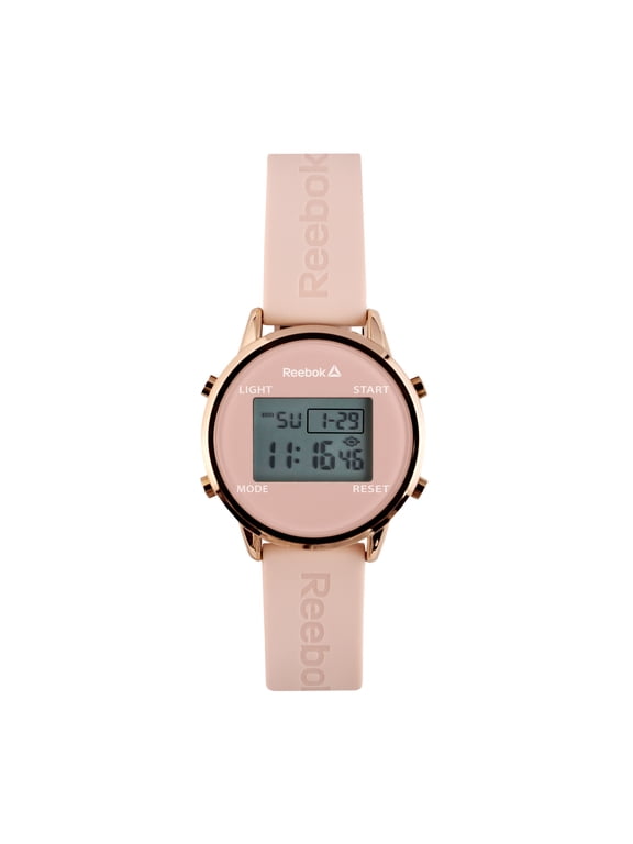 Delta Digital Sports Watch, Rose Gold Case with Pink Band