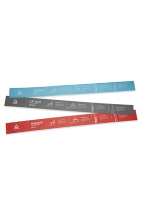 Flat Band 3 Pack, Light, Medium and Heavy