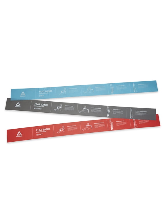 Flat Band 3 Pack, Light, Medium and Heavy