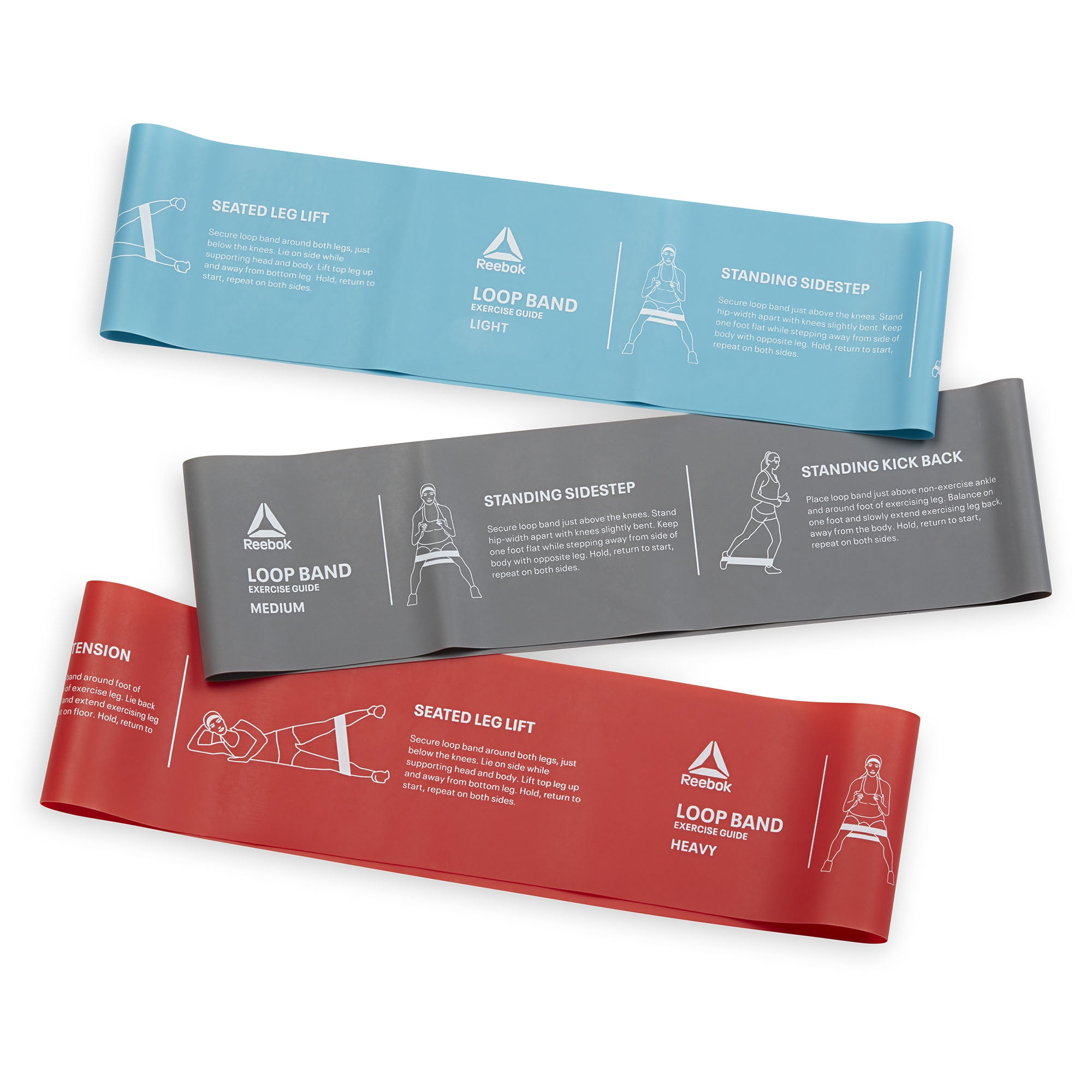 Reebok Delta Loop Band 3 Pack , Light, Medium And Heavy