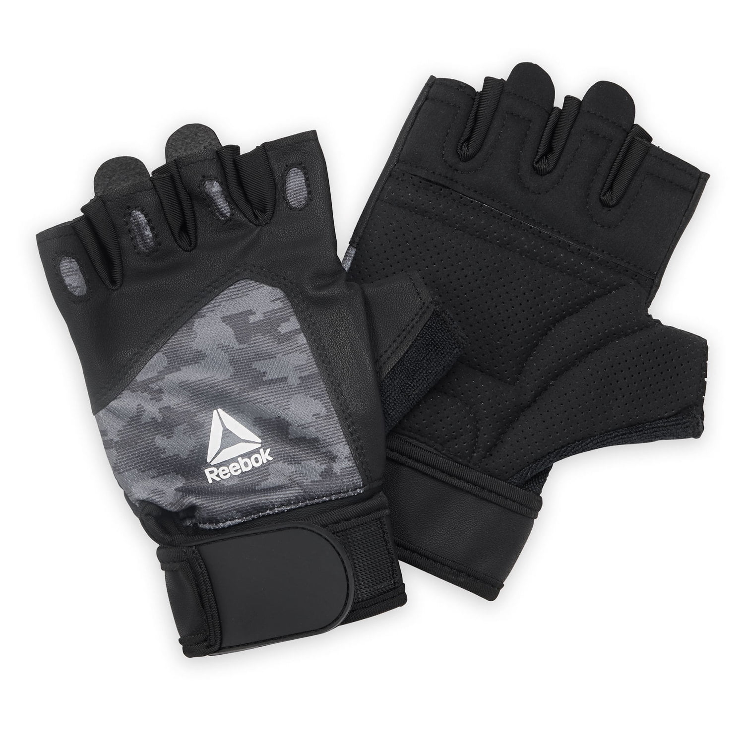 Reebok Delta Performance Wrist Wrap Fitness Gloves Large/X-Large Black
