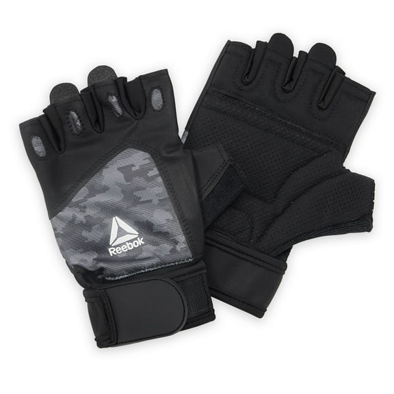 Reebok Delta Performance Wrist Wrap Fitness Gloves L - L/XL Black
