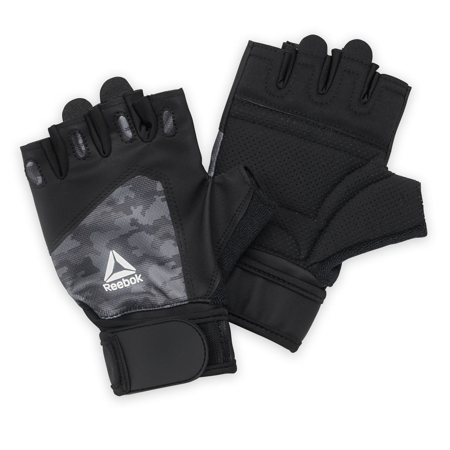 Reebok Delta Performance Wrist Wrap Gloves, Black, L/XL