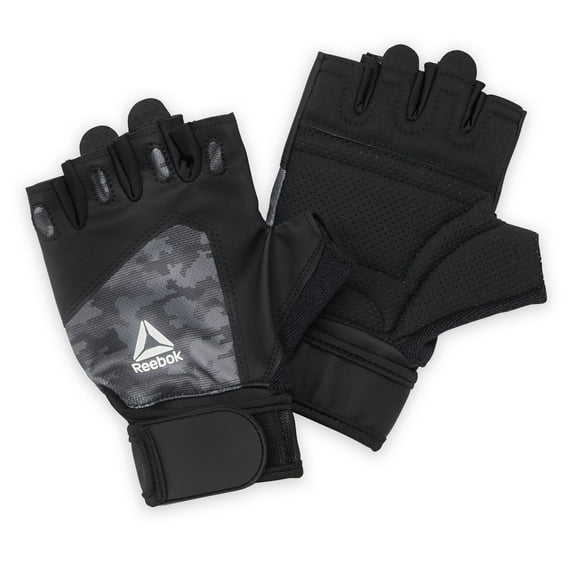 Reebok Delta Performance Wrist Wrap Fitness Gloves L - L/XL Black