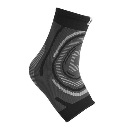 Reebok Delta Speedwick Knit Ankle Support, Small/Medium - Large/Extra Large, Black, 4 Way Stretch, Moisture Wicking Fabric, Unisex Sizing