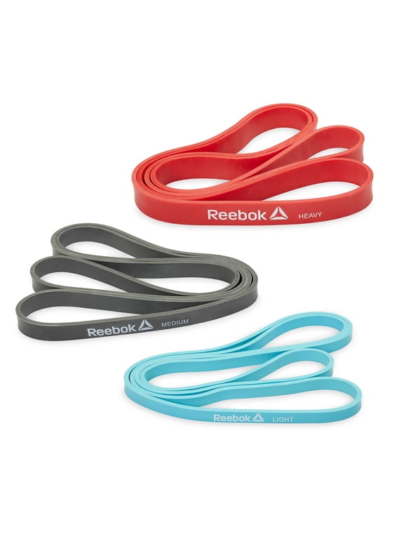 Super Band Kit 3-Pack, Light Medium and Heavy Resistance Bands Included