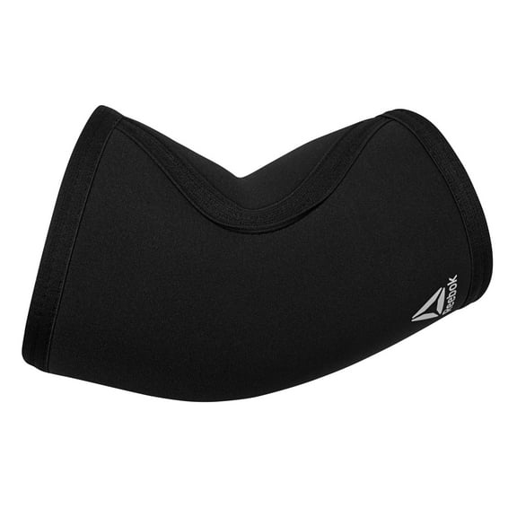 Reebok Delta Support + Elbow Sleeve, Small/Medium - Large/Extra Large, Black, Premium Support Comfort Fit Fabric, Unisex Sizing