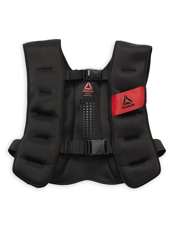 20 lb Adjustable Weighted Vest, Black, Unisex