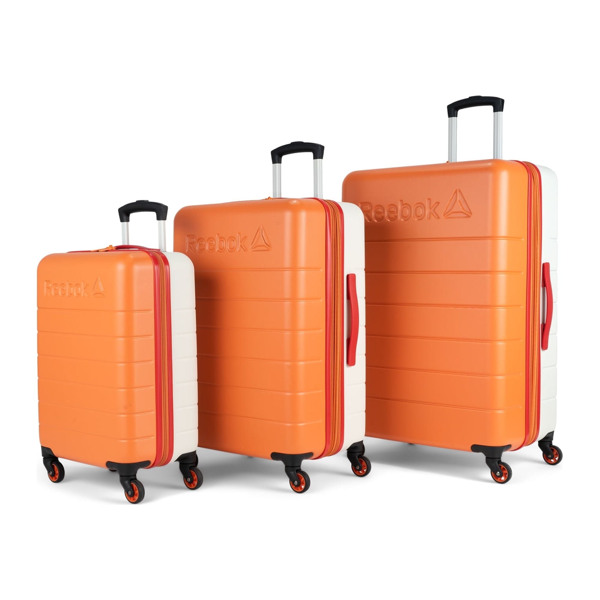 バビディ　ブウ　パラレル　リミテッドパック Reebok Double Dribble Unisex 3-Piece Solid Print Hardside Luggage