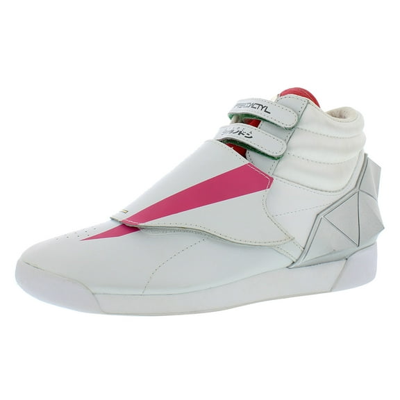 Reebok F/S Hi Womens Shoes Size 5, Color: White/Charged Pink/Silver Metallic