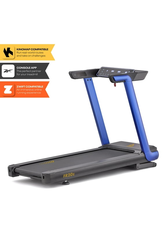 FR20z Floatride Treadmill - Blue with Incline, Bluetooth, Walking or Running, 2.25 HP, 11.2 MPH