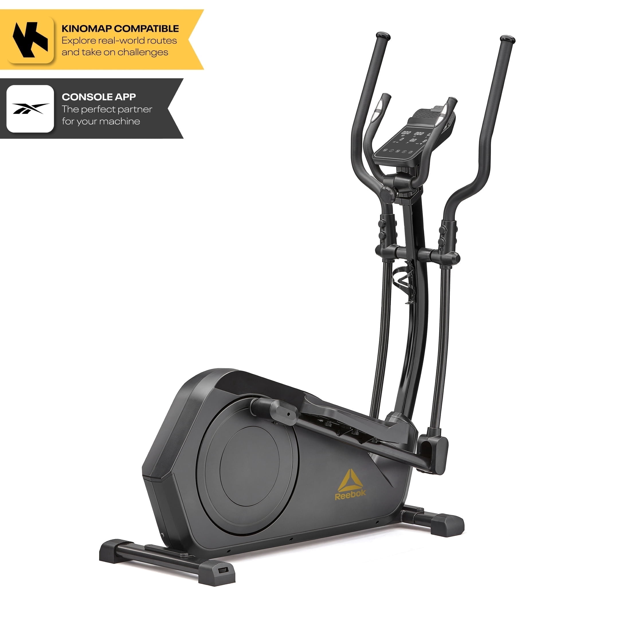 Reebok FR30 Home Elliptical Cross Trainer, Black, Cardio Exercise, Bluetooth, 32 Electronic Resistance Levels