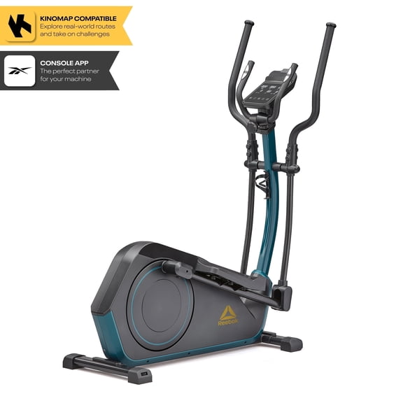 Reebok FR30 Home Elliptical Cross Trainer, Green, Cardio Exercise, Bluetooth, 32 Electronic Resistance Levels
