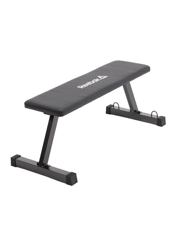 Heavy Duty Flat Bench 600 lb Capacity, Tip-Resistant & Portable Weight Bench