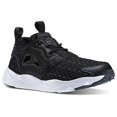 thumbnail image 1 of reebok v70798: furylite woven black sneaker (5.5 b(m) us women, black / dark grey heather / solid grey / white), 1 of 7
