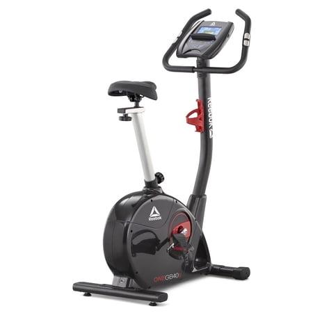 Reebok Fitness Delta GB40s Exercise Bike, Indoor Upright Stationary Cycling, Cardio Exercise, Bluetooth, 32 Electronic Resistance Levels
