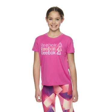 Reebok Girl’s Active Graphic Short Sleeve Tee, Sizes 4-18