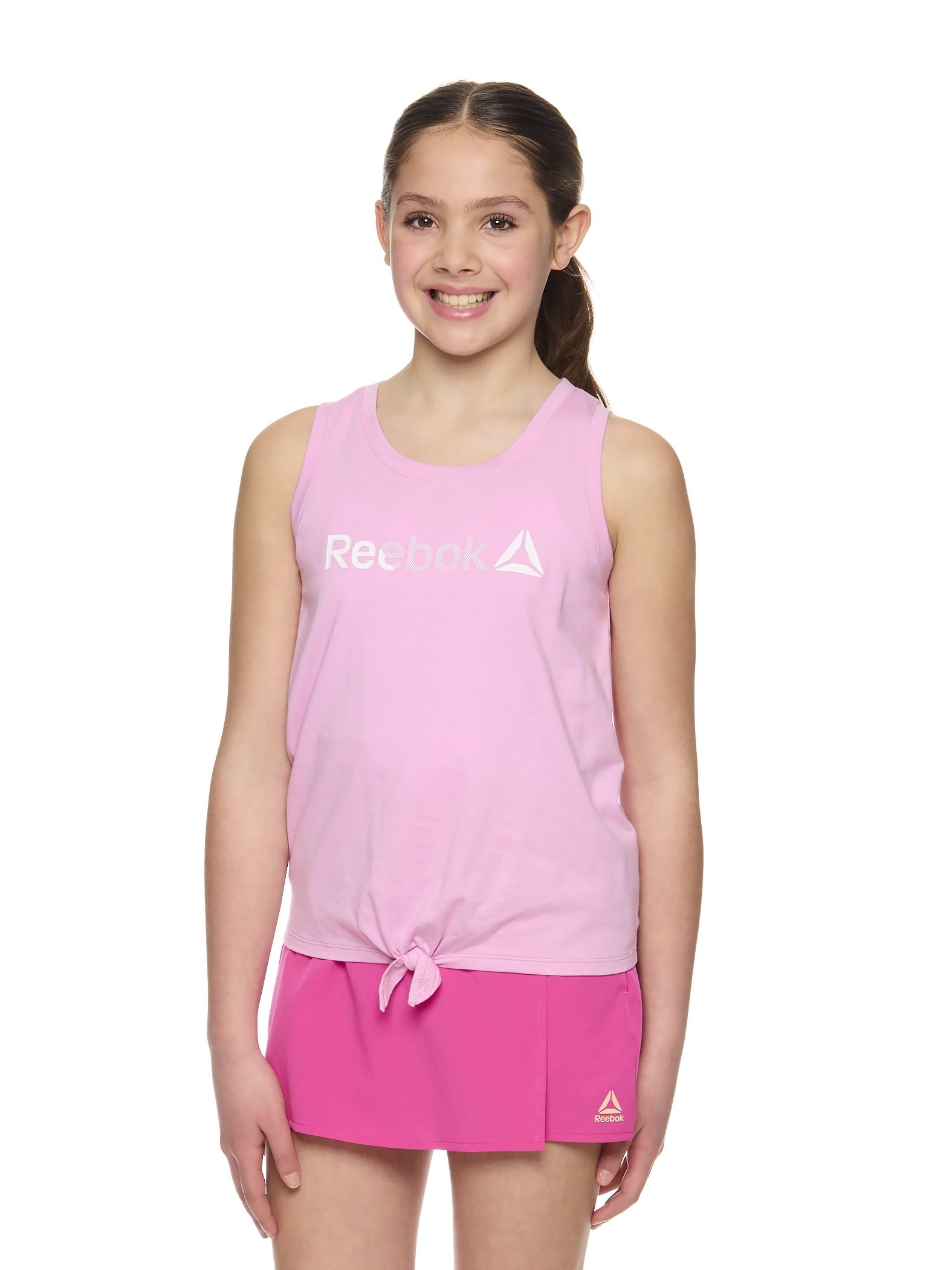 Reebok Girl's Active Tie Front Tank Top, Sizes 4-18
