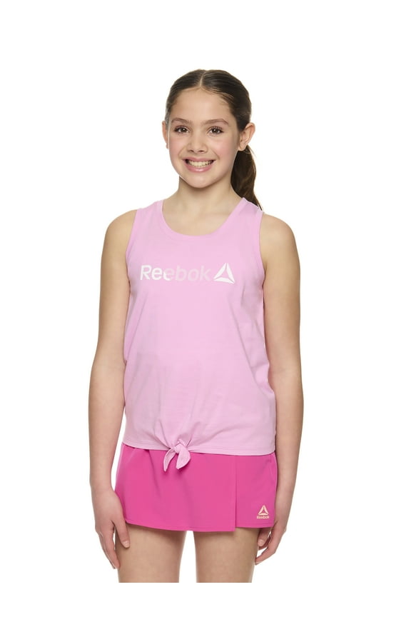 Girl's Active Tie Front Tank Top, Sizes 4-18