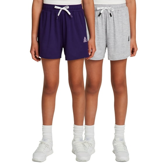 Reebok Girl’s Athletic Balance Gym Short, 2-Pack, Sizes 4-18