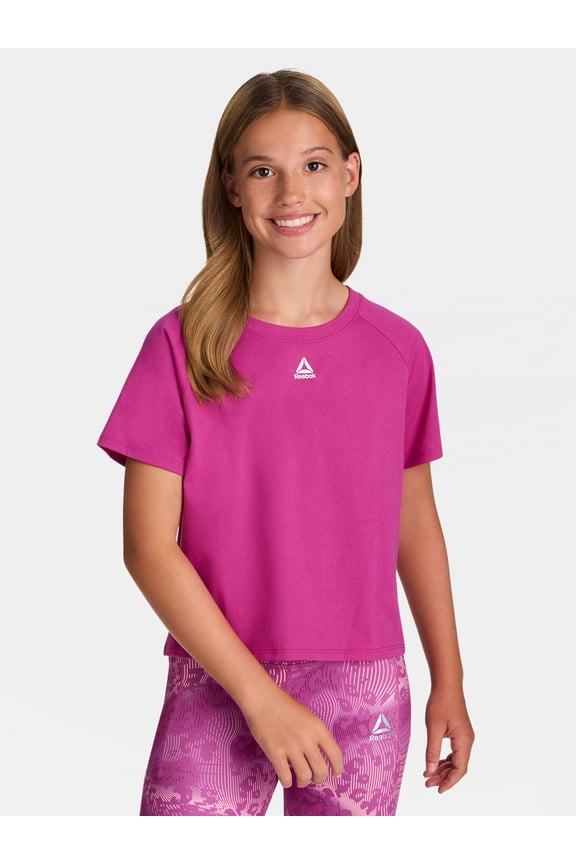 Girl’s Athletic Boxy Short Sleeve Graphic T-Shirt, Sizes 4-18