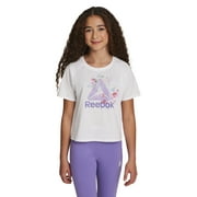 Girl’s Athletic Boxy Short Sleeve Graphic T-Shirt, Sizes 4-18