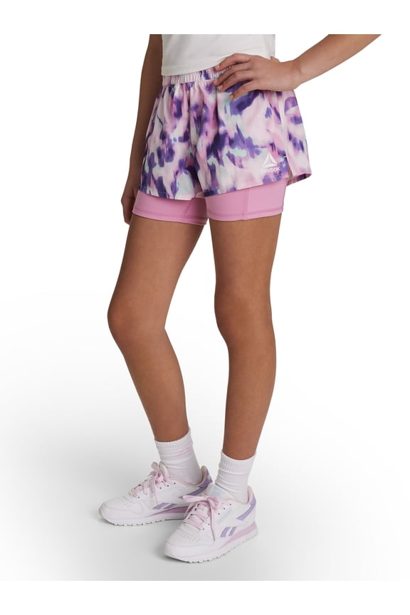 Girl’s Athletic Compression Woven Run Short, Sizes 4-18