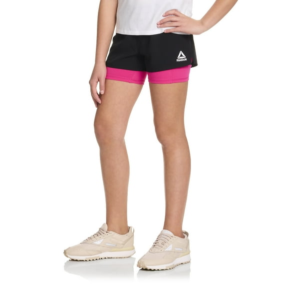 Reebok Girl's Athletic Compression Woven Run Short, Sizes 4-18