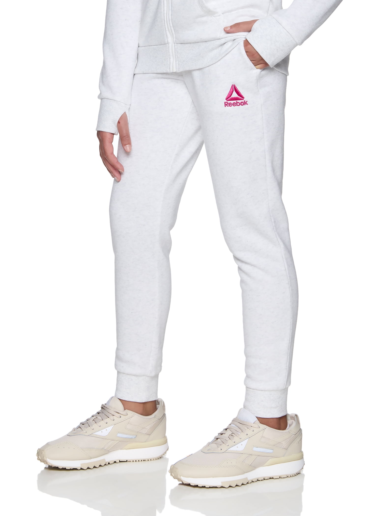 ★Reebok★ Active fleece training pants W Ivory Reebok Girl's Active Fleece Joggers, Sizes 4-18, Cozy