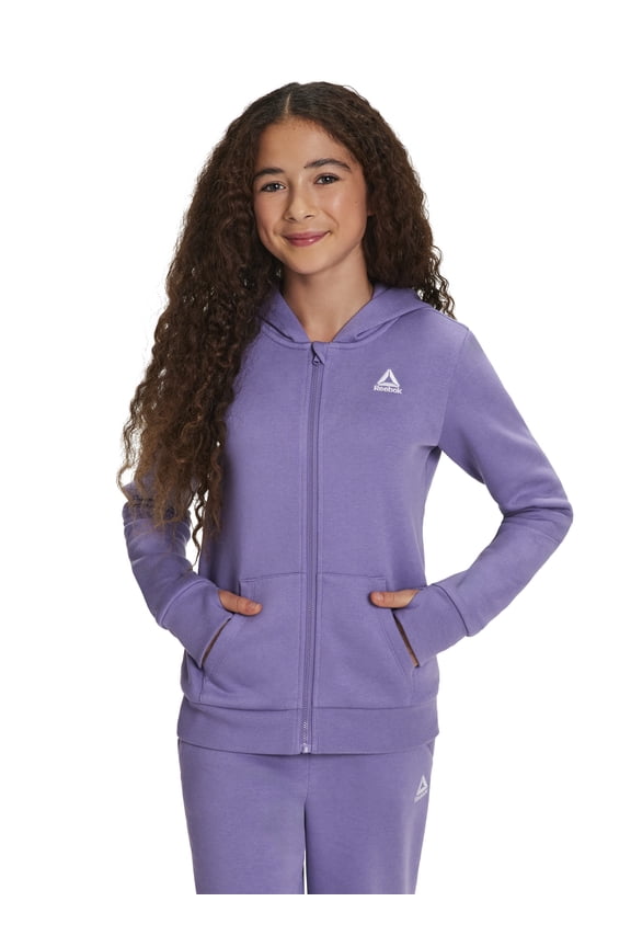 Girl’s Game Day Fleece Full Zip Hoodie, Sizes 4-18