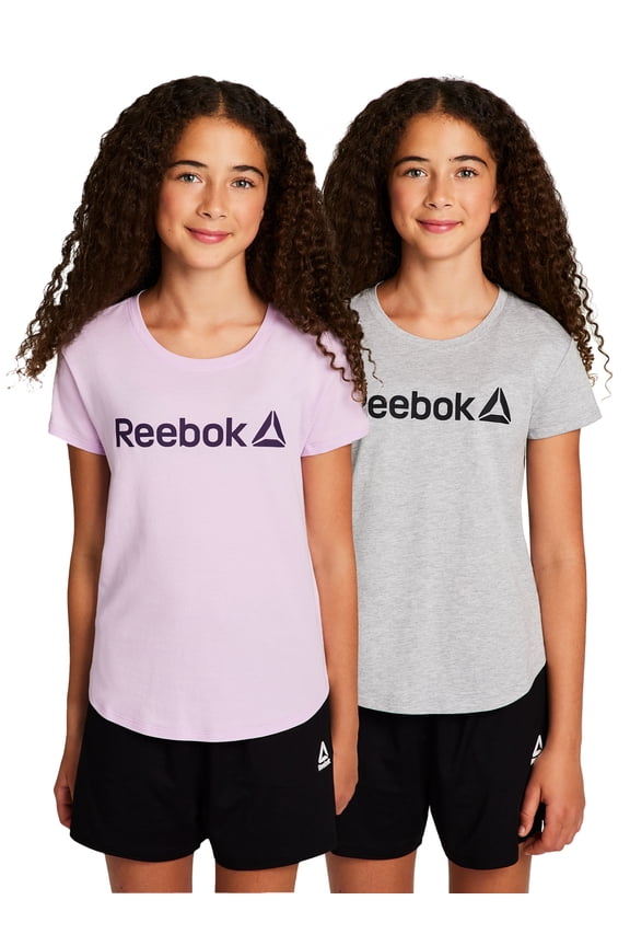Girl’s Athletic Identity 2-Pack Short Sleeve T-Shirt, Sizes 4-18