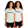 thumbnail image 1 of Reebok Girl’s Athletic Identity 2-Pack Short Sleeve T-Shirt, Sizes 4-18, 1 of 11