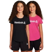 Reebok Girl’s Athletic Identity 2-Pack Short Sleeve T-Shirt, Sizes 4-18