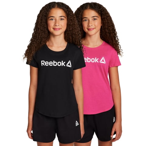 Girl’s Athletic Identity 2-Pack Short Sleeve T-Shirt, Sizes 4-18