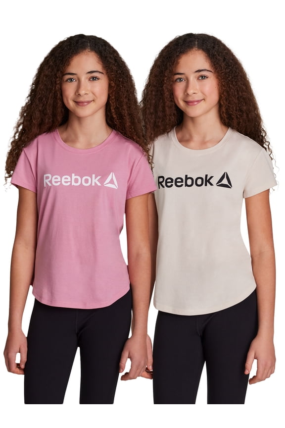 Girl’s Athletic Identity 2-Pack Short Sleeve T-Shirt, Sizes 4-18