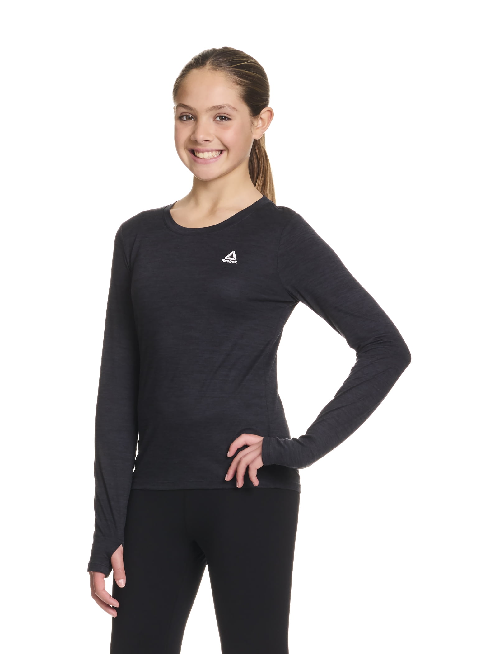 Reebok Girl’s Athletic Long Sleeve Performance Top