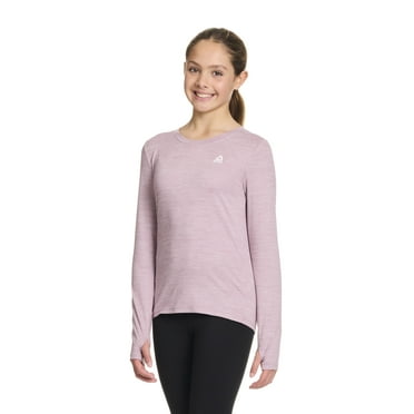 Reebok Girl’s Athletic Long Sleeve Performance Top, Sizes 4 – 18