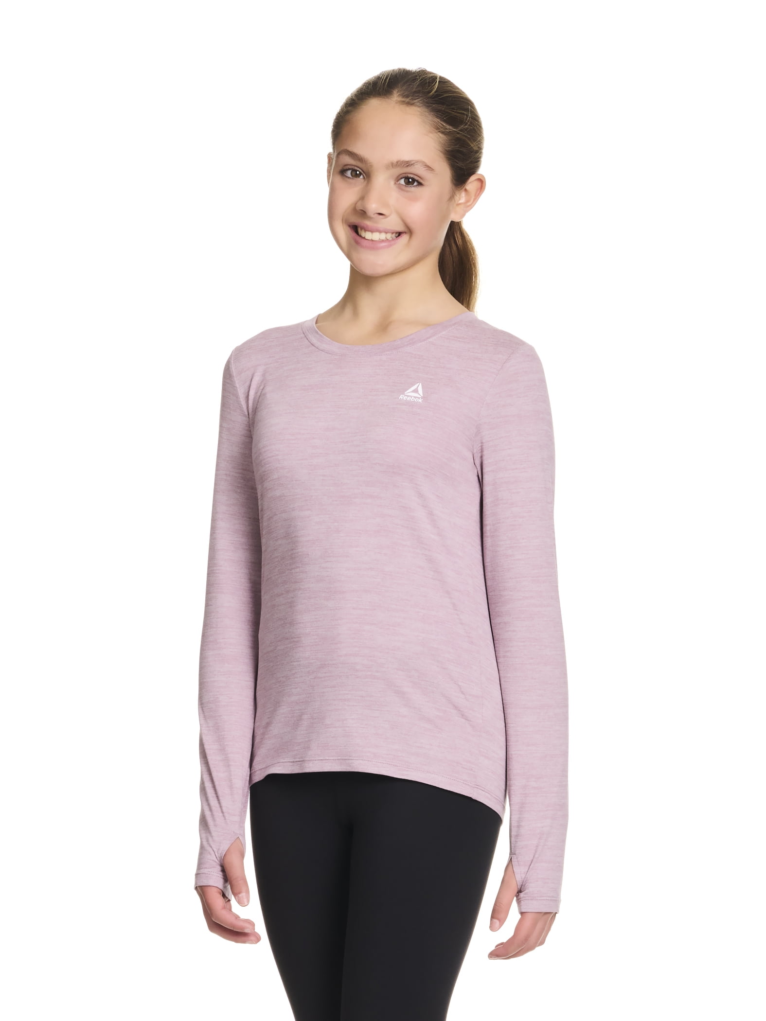 Reebok Girl’s Athletic Long Sleeve Performance Top