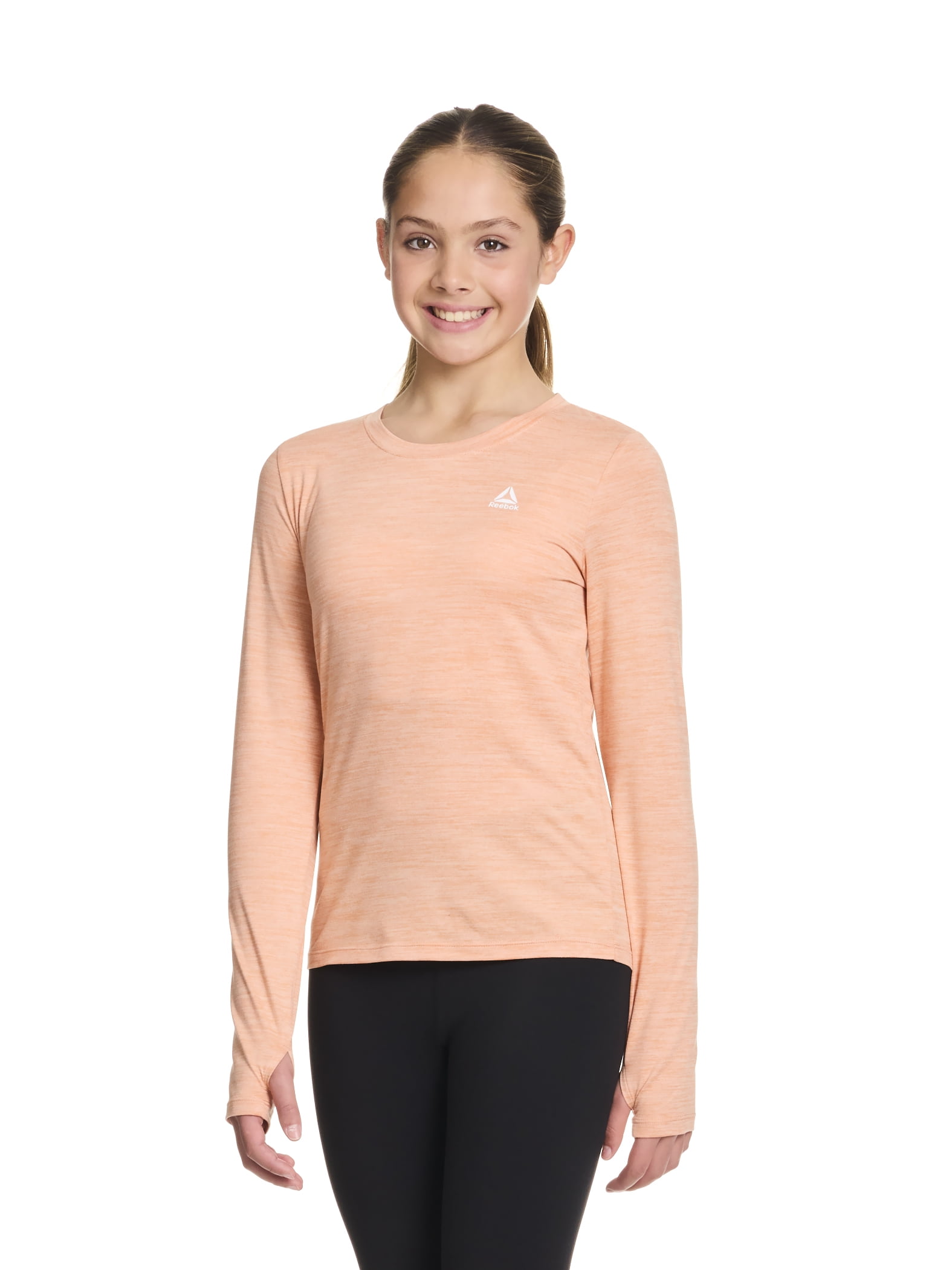 Reebok Girl’s Athletic Long Sleeve Performance Top