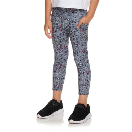 Reebok Girl's Athletic Solid 7/8 Core Legging, Sizes 4-18