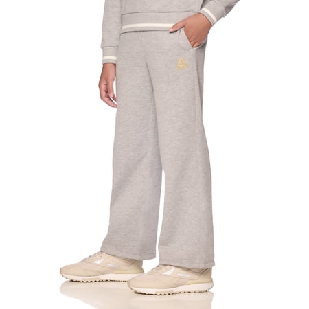 Reebok Girl’s Athletic Varsity Wide Leg Sweatpants, Sizes 4 – 18
