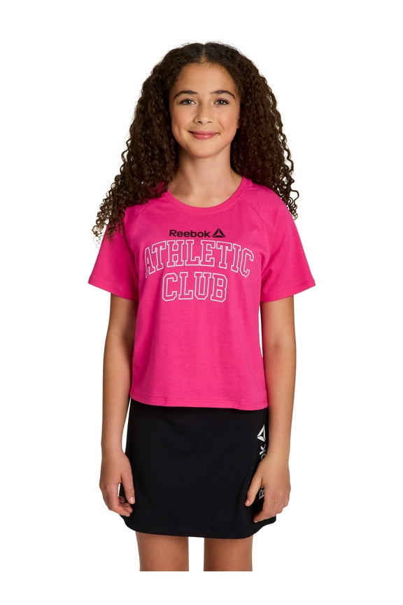Girl's Boxy Short Sleeve Graphic Tee, Sizes 4-18