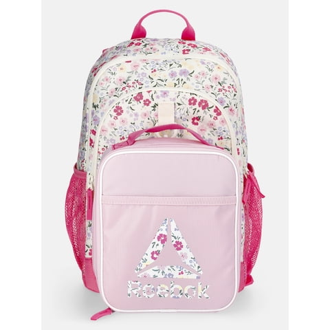 Kids' Charlie 17" Laptop Backpack and Lunch Bag Set, 2-Piece, Chalk Pretty Flowers
