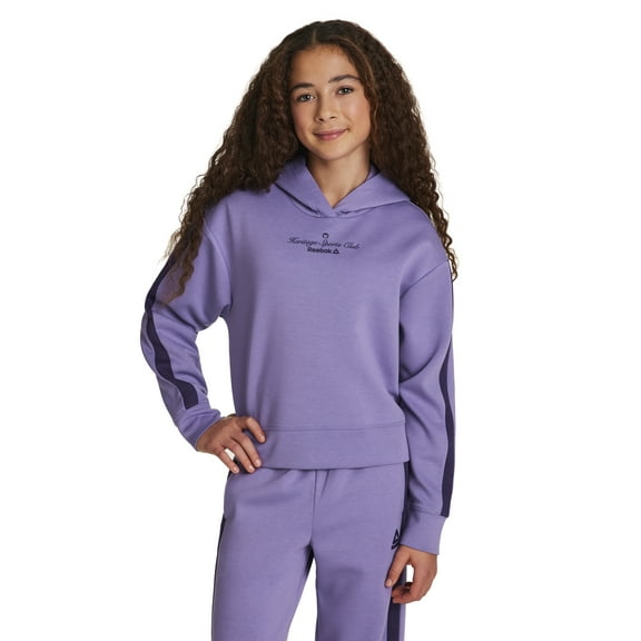 Reebok Girl's Effortless Pullover Hoodie, Sizes 4-18
