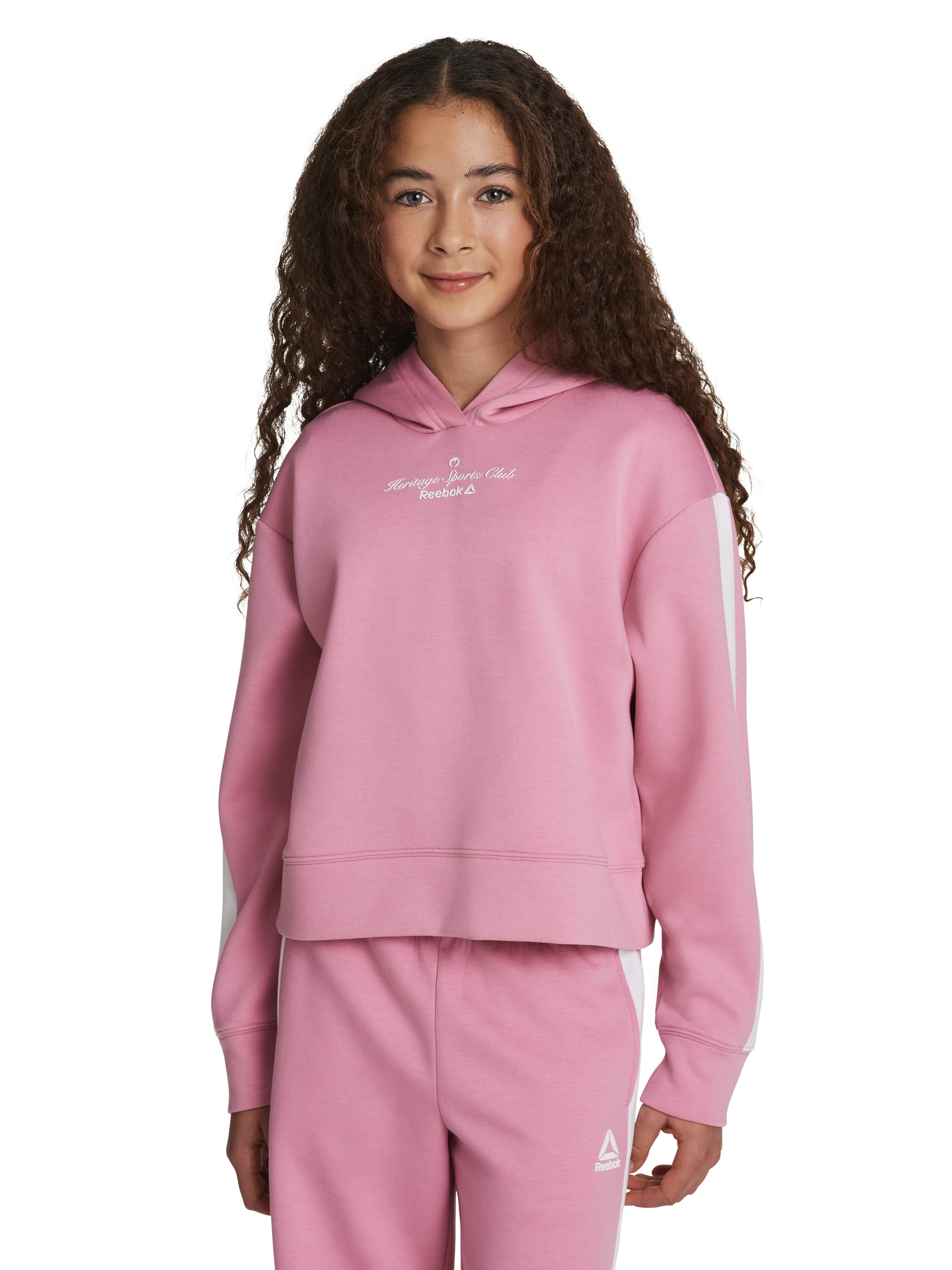 Reebok Girl's Effortless Pullover Hoodie, Sizes 4-18